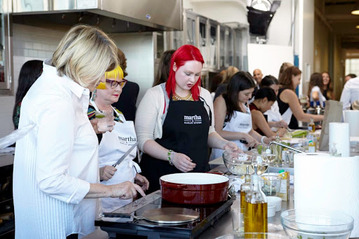 My mom and I cooking with Marta. Photo: Hadley Henry via Martha
