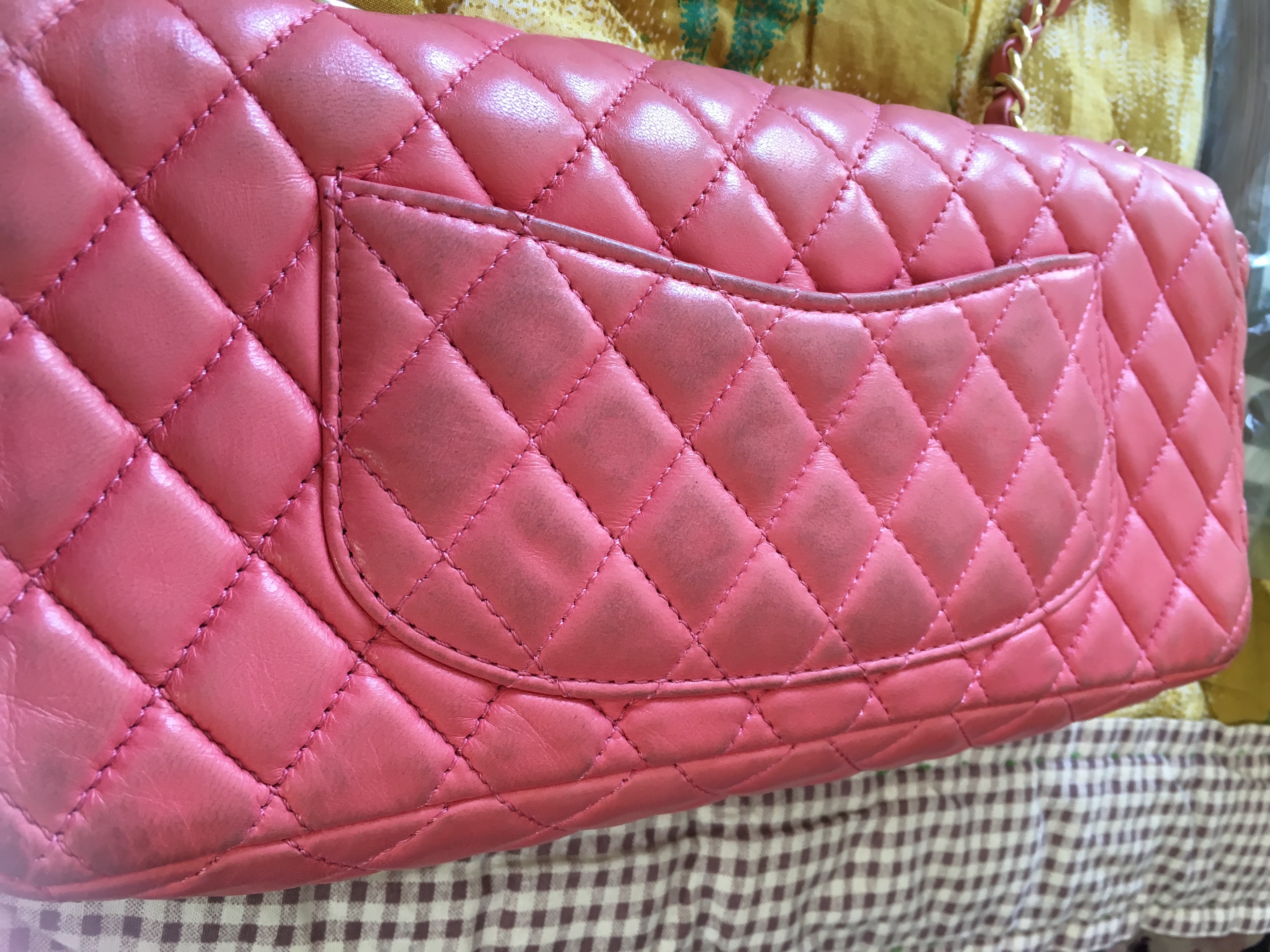 how to clean lambskin bag