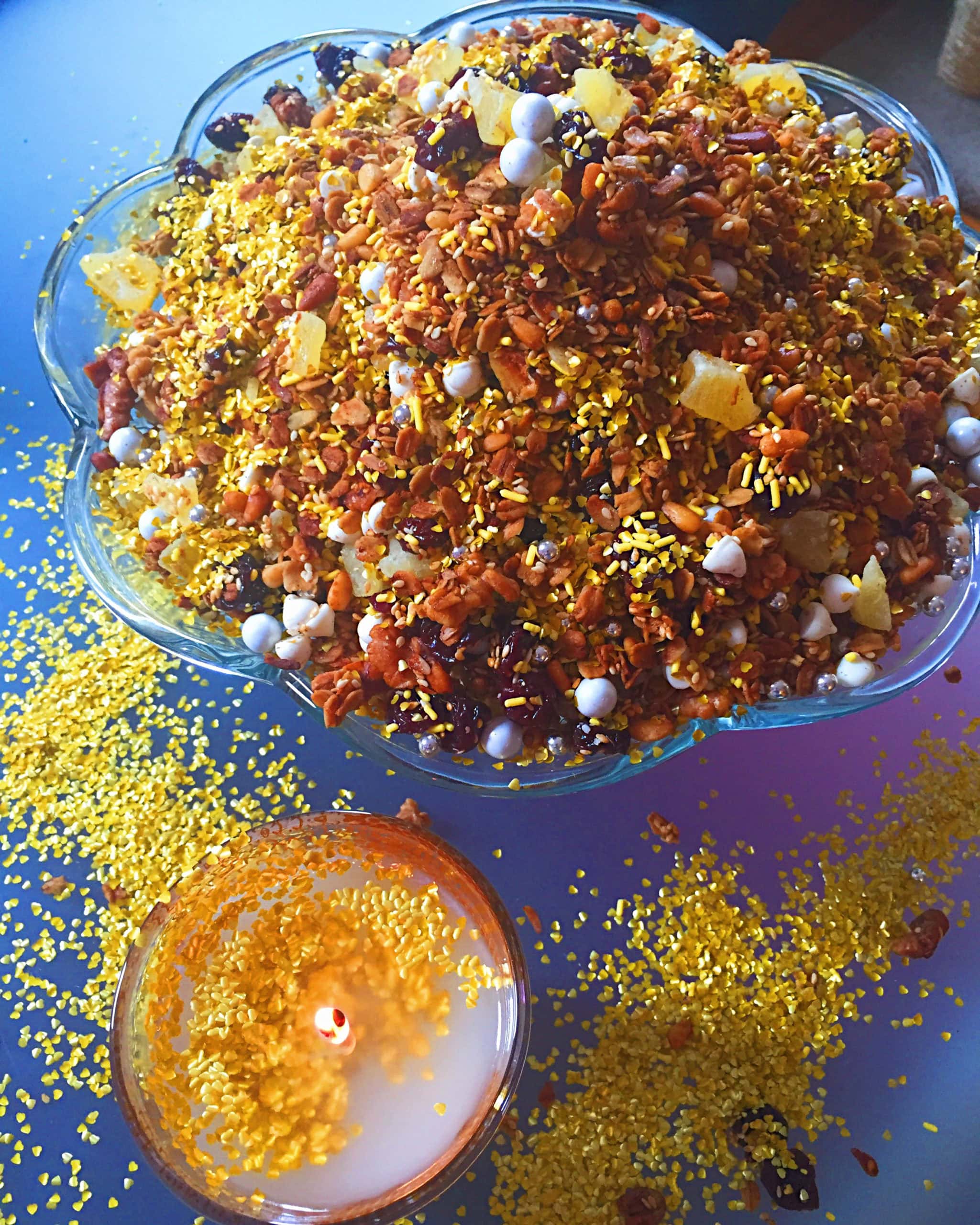 how to make glitter granola