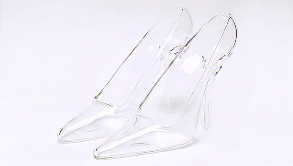 Maison martin margiela glass cinderella heel slipper